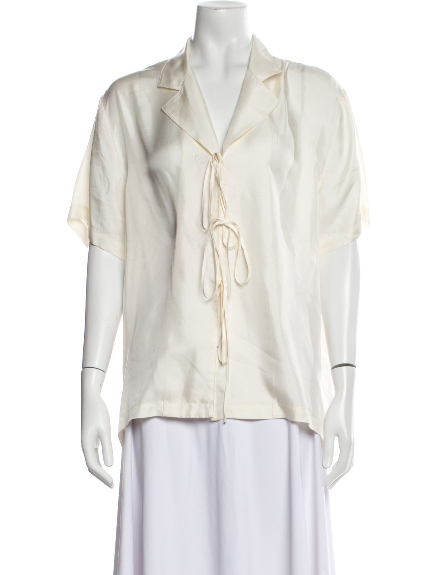 BODE Silk Short Sleeve Blouse