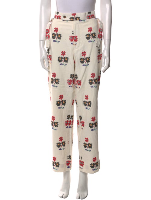 BODE Floral Print Wide Leg Pants