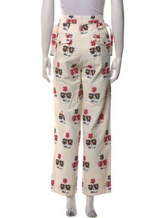 BODE Floral Print Wide Leg Pants