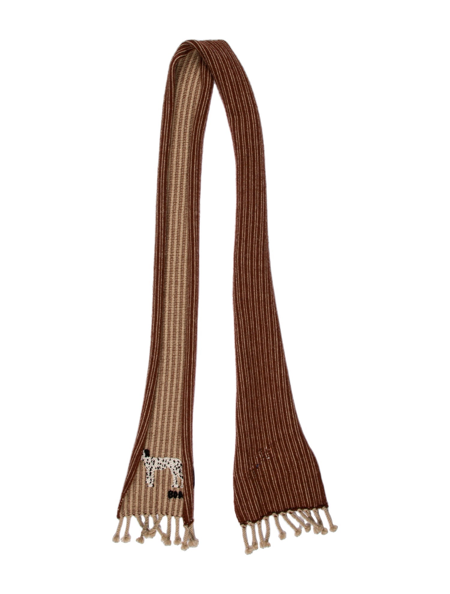BODE Alpaca Striped Scarf