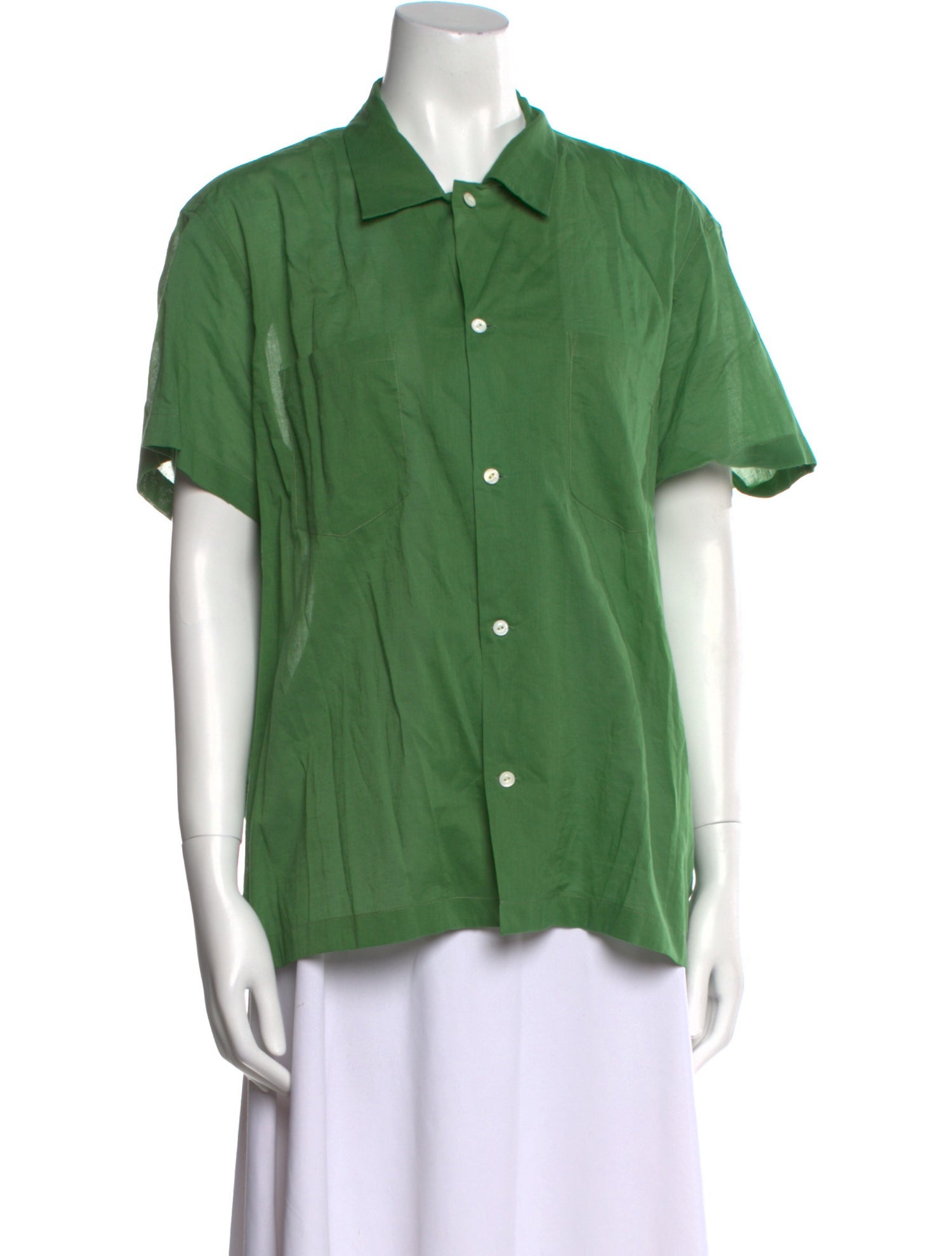 BODE Short Sleeve Button-Up Top