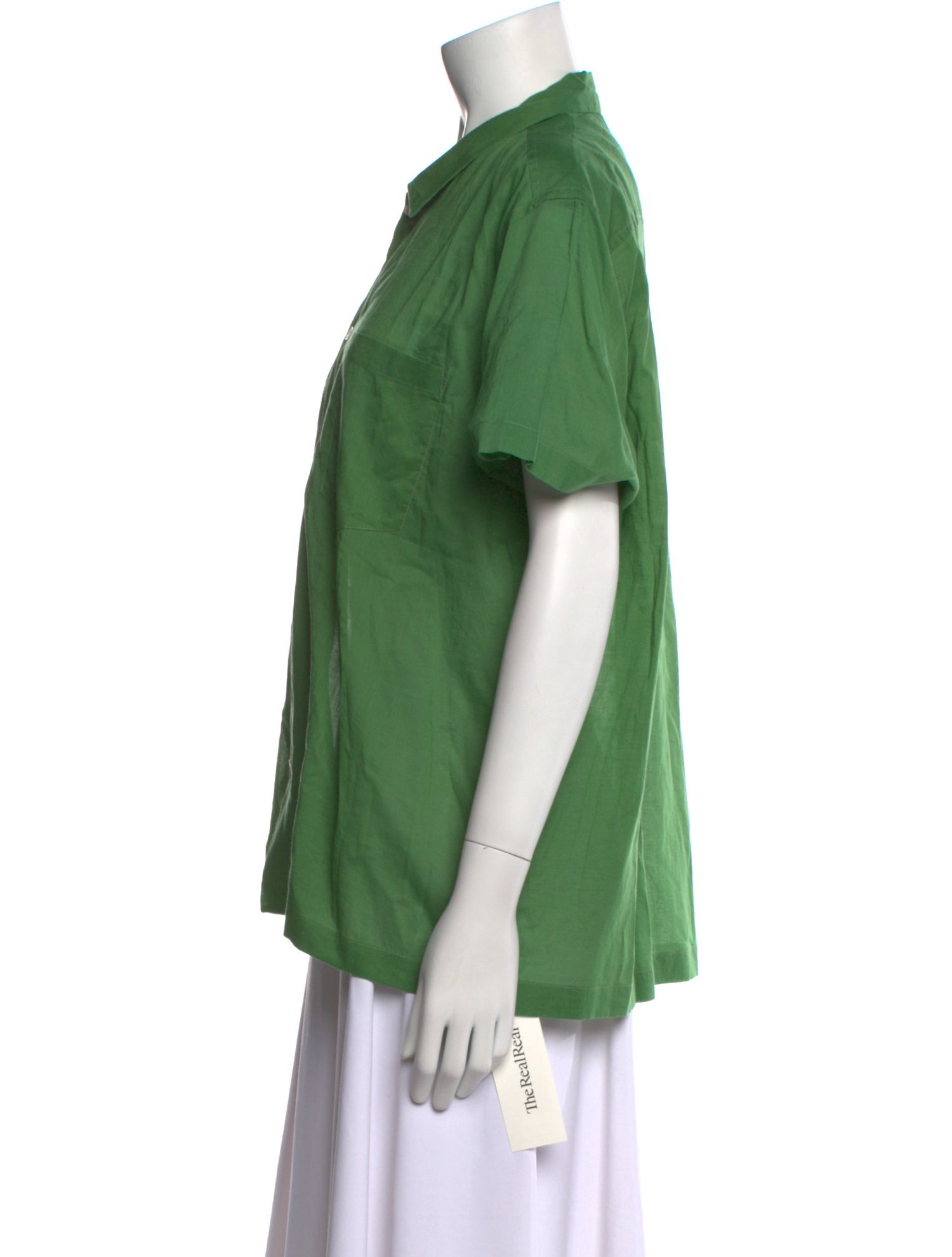 BODE Short Sleeve Button-Up Top