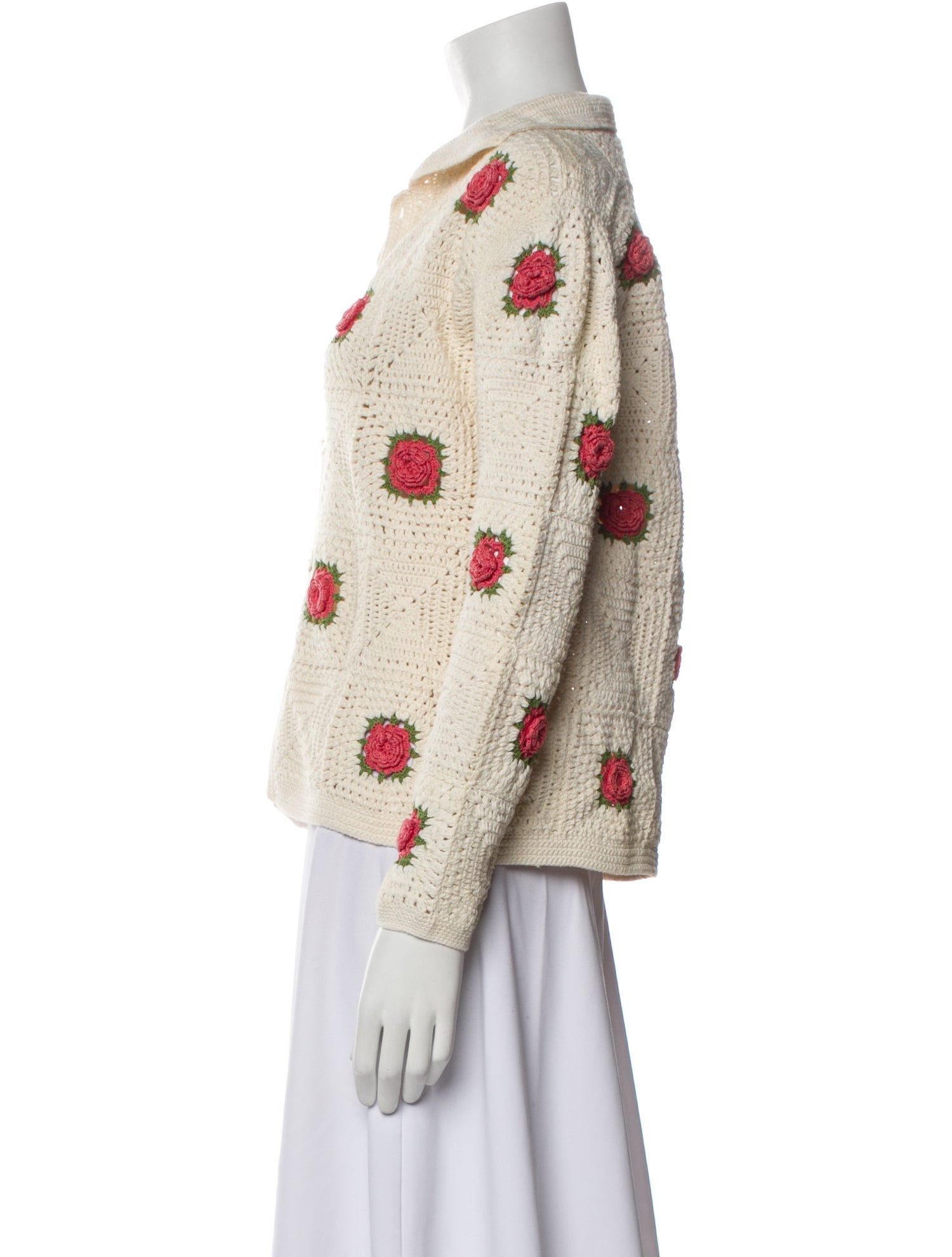 BODE Printed V-Neck Sweater