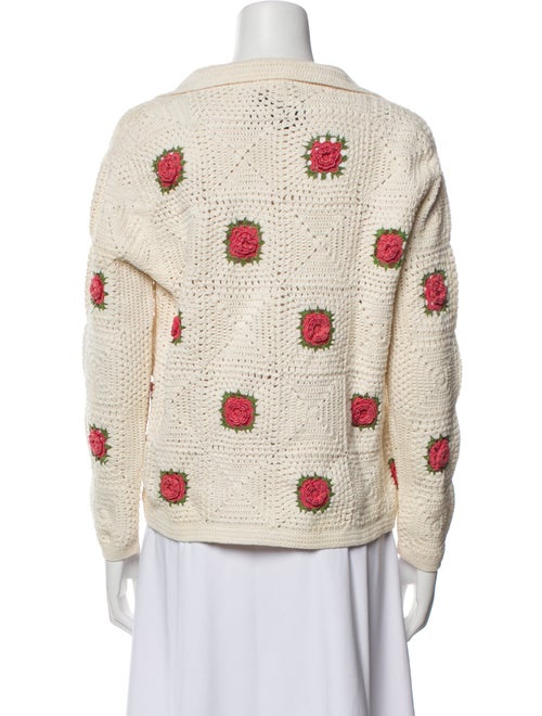 BODE Printed V-Neck Sweater