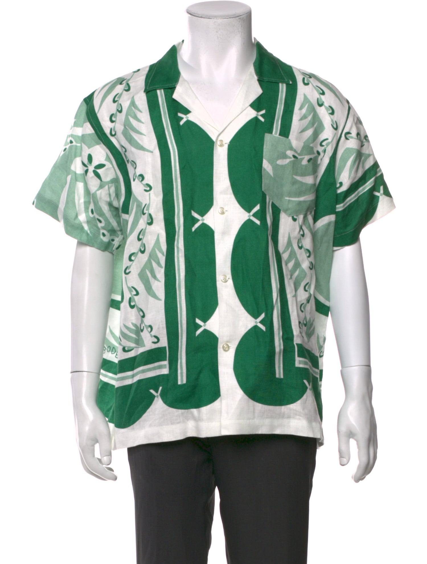 BODE Linen Printed Shirt