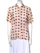 BODE Patterned Short Sleeve Blouse