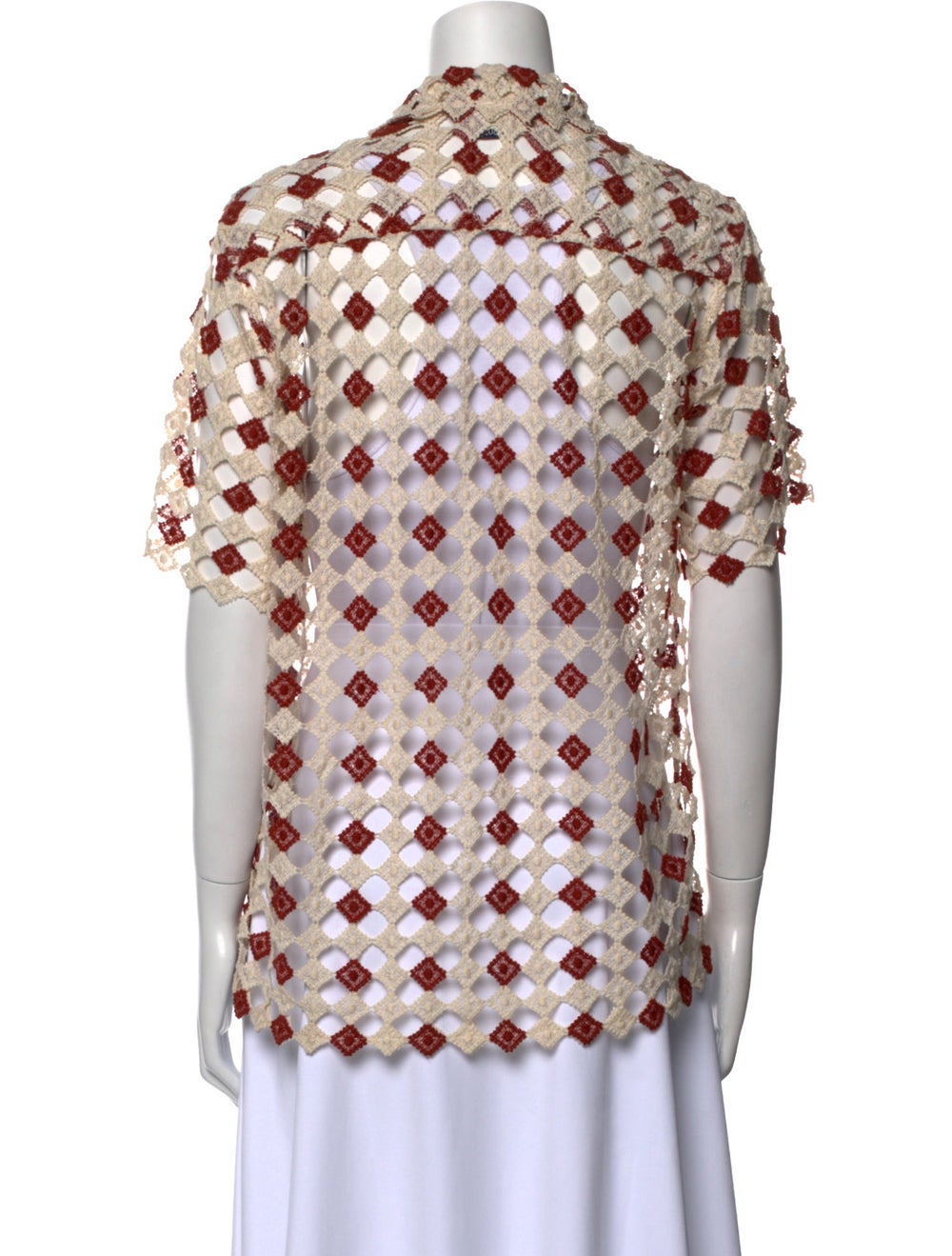 BODE Patterned Short Sleeve Blouse - image 3