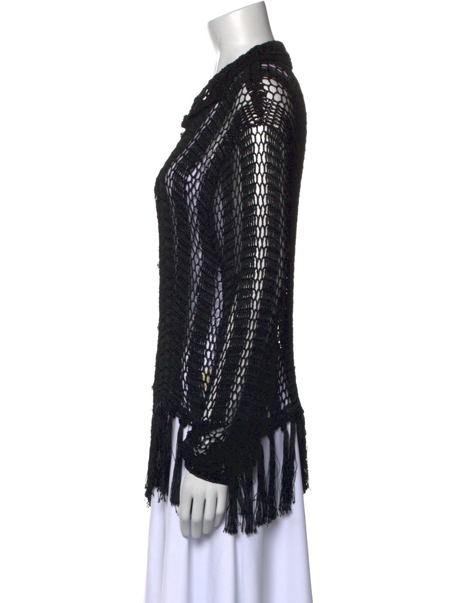 BODE Striped Cowl Neck Sweater