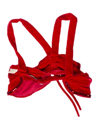 BODE V-Neck Sleeveless Crop Top