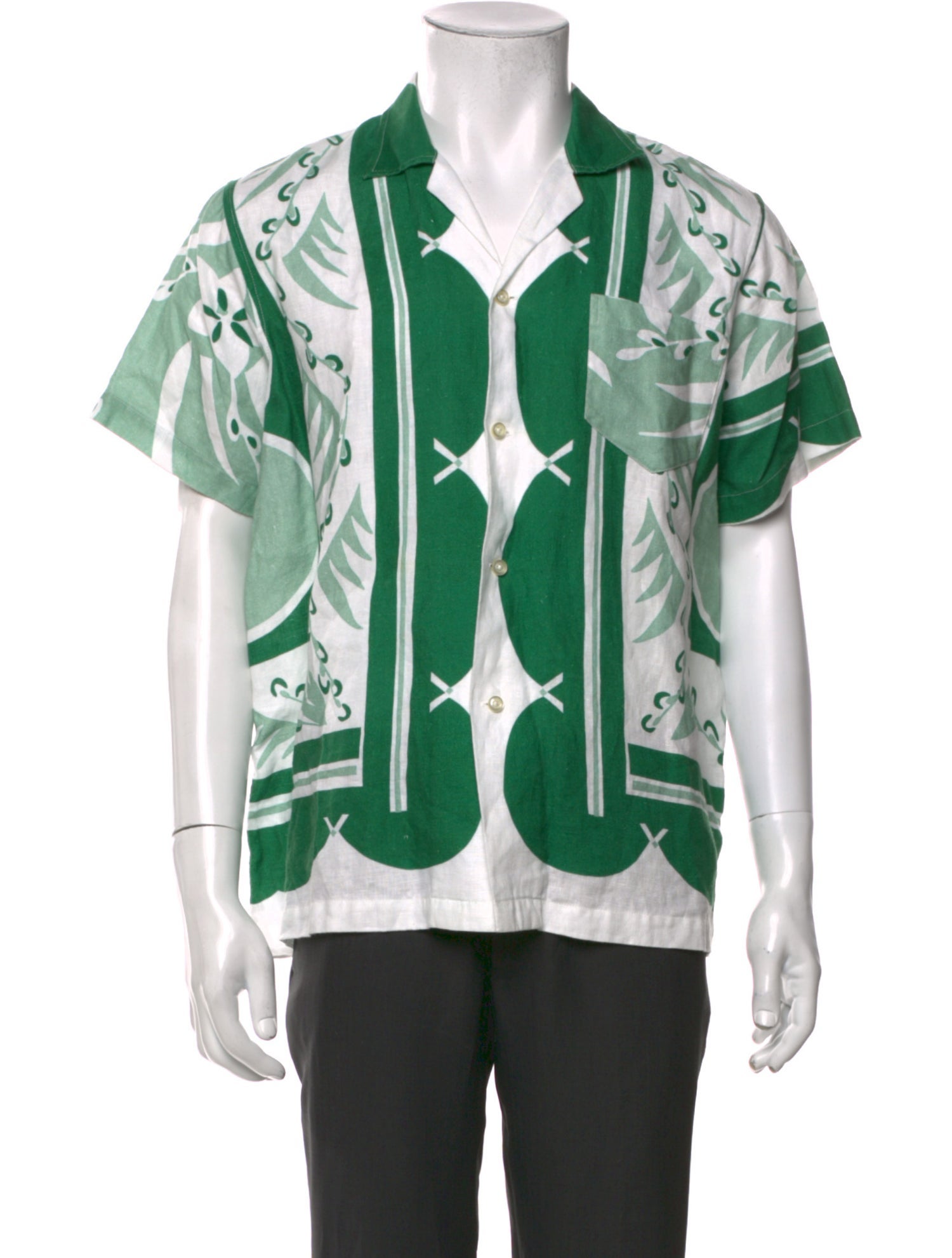 BODE Linen Printed Shirt