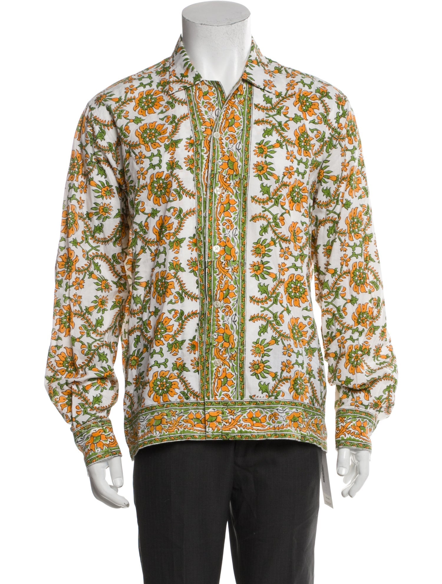 BODE Floral Print Long Sleeve Shirt