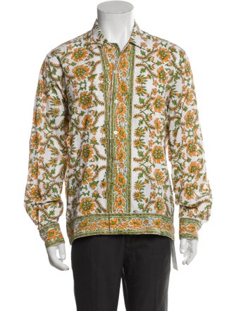 BODE Floral Print Long Sleeve Shirt