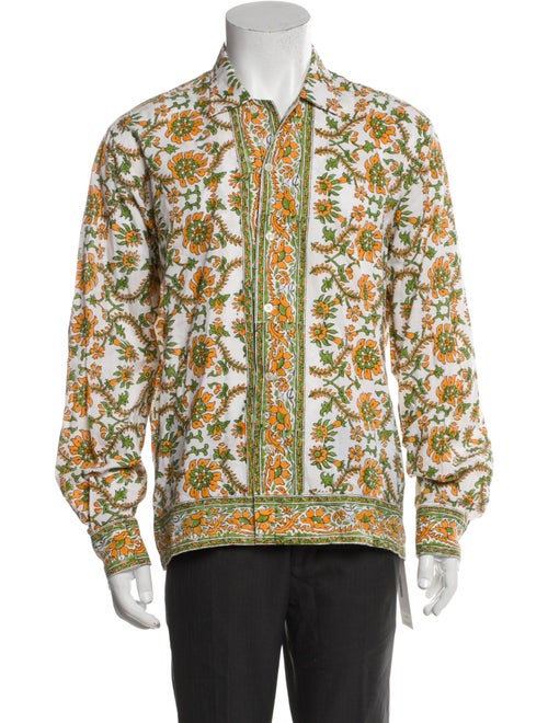 BODE Floral Print Long Sleeve Shirt