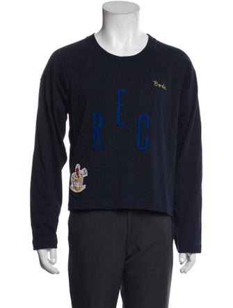 BODE Graphic Print Scoop Neck Sweatshirt