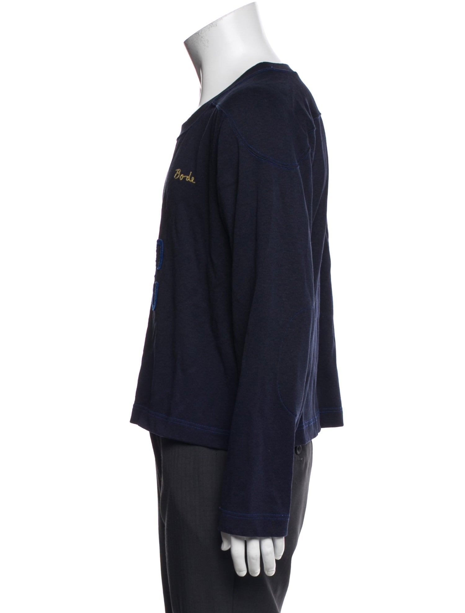 BODE Graphic Print Scoop Neck Sweatshirt