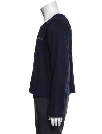 BODE Graphic Print Scoop Neck Sweatshirt