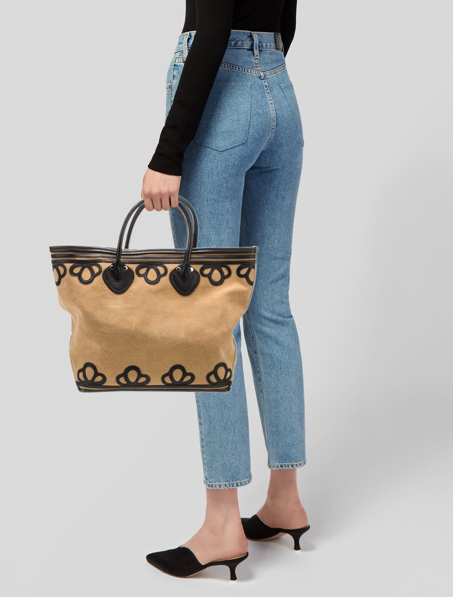 BODE Suede Top Handle Bag