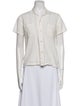 BODE Short Sleeve Button-Up Top