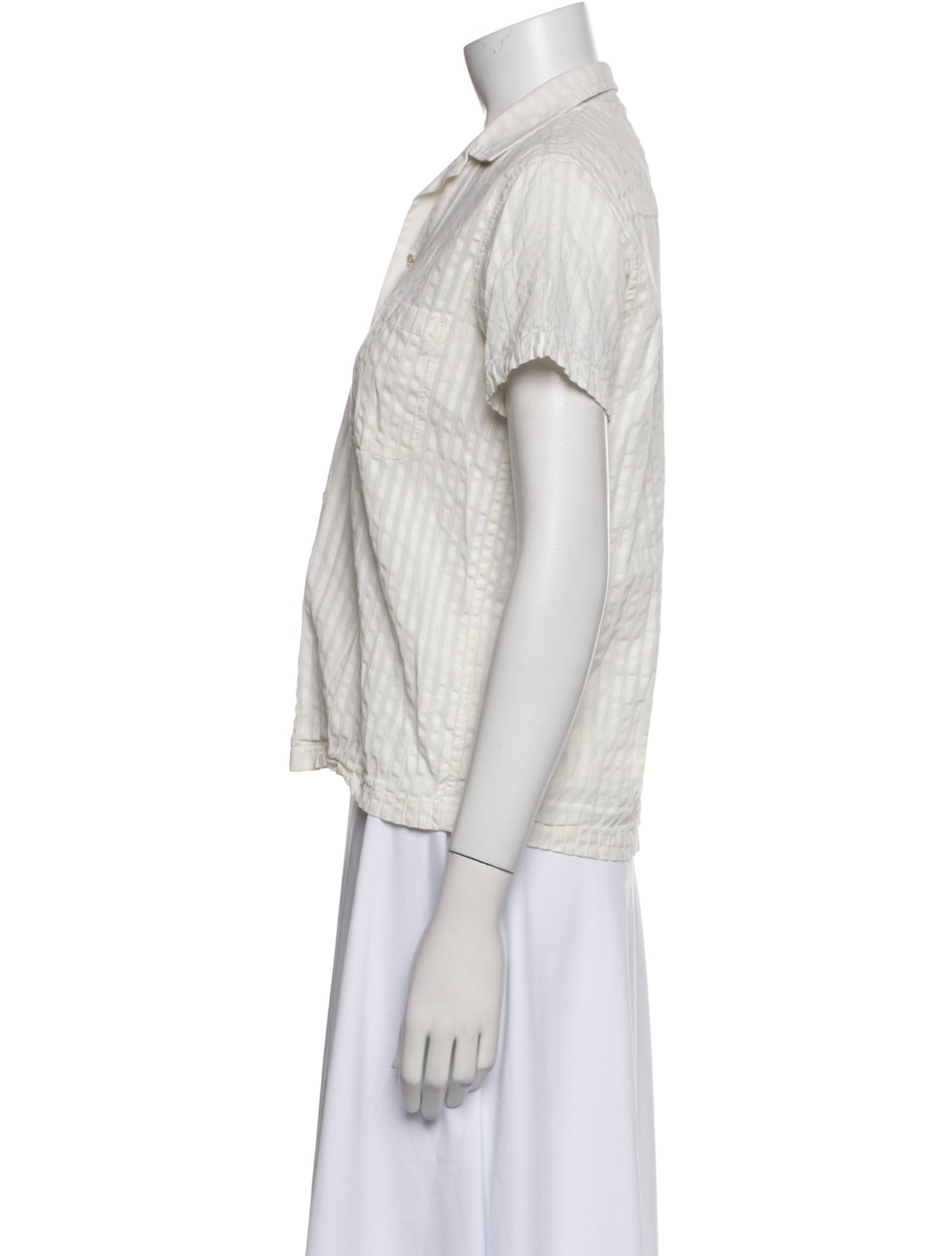 BODE Short Sleeve Button-Up Top