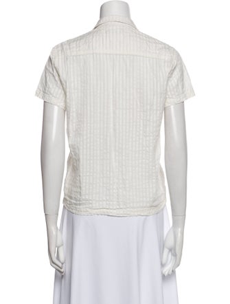 BODE Short Sleeve Button-Up Top