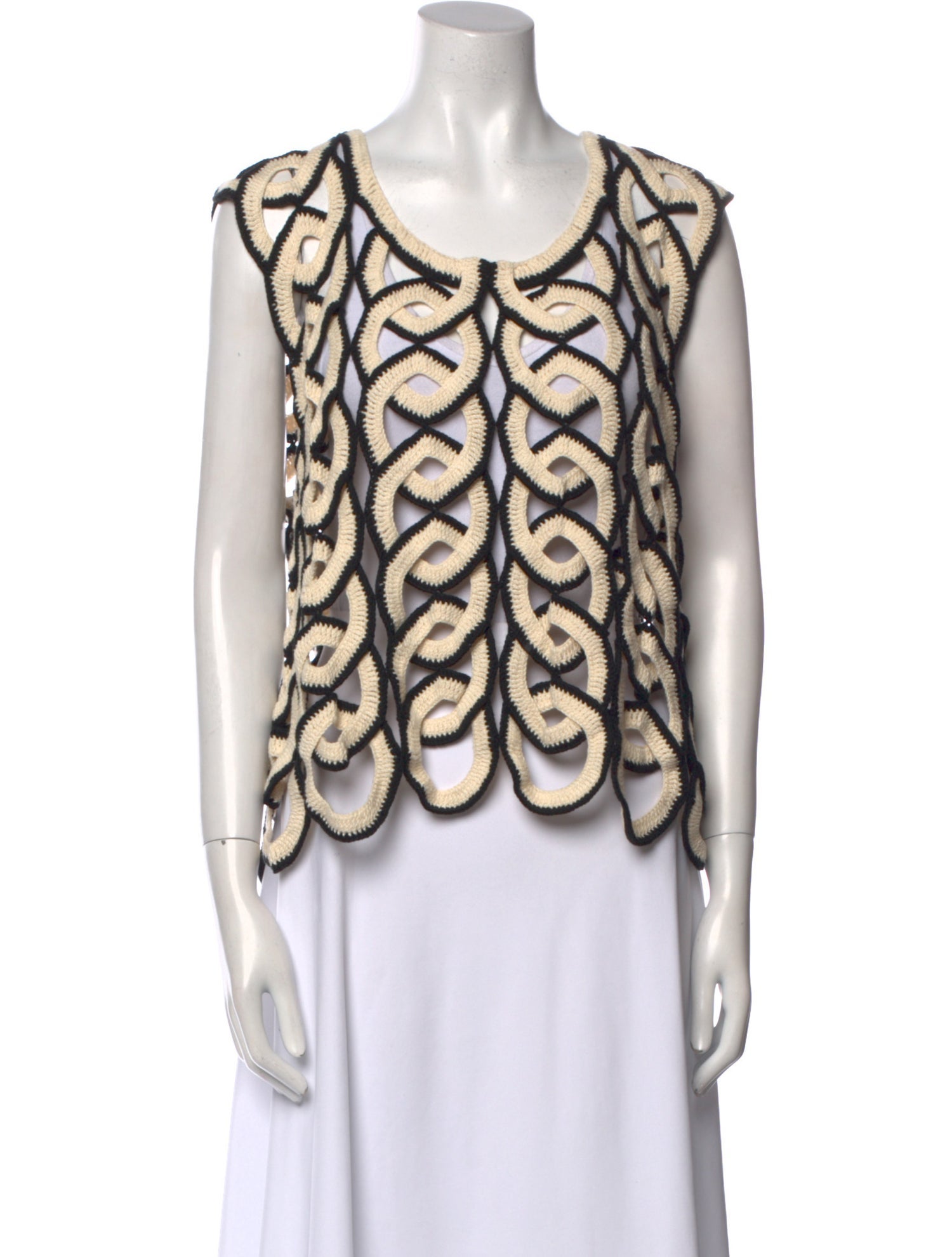 BODE Printed Scoop Neck Top