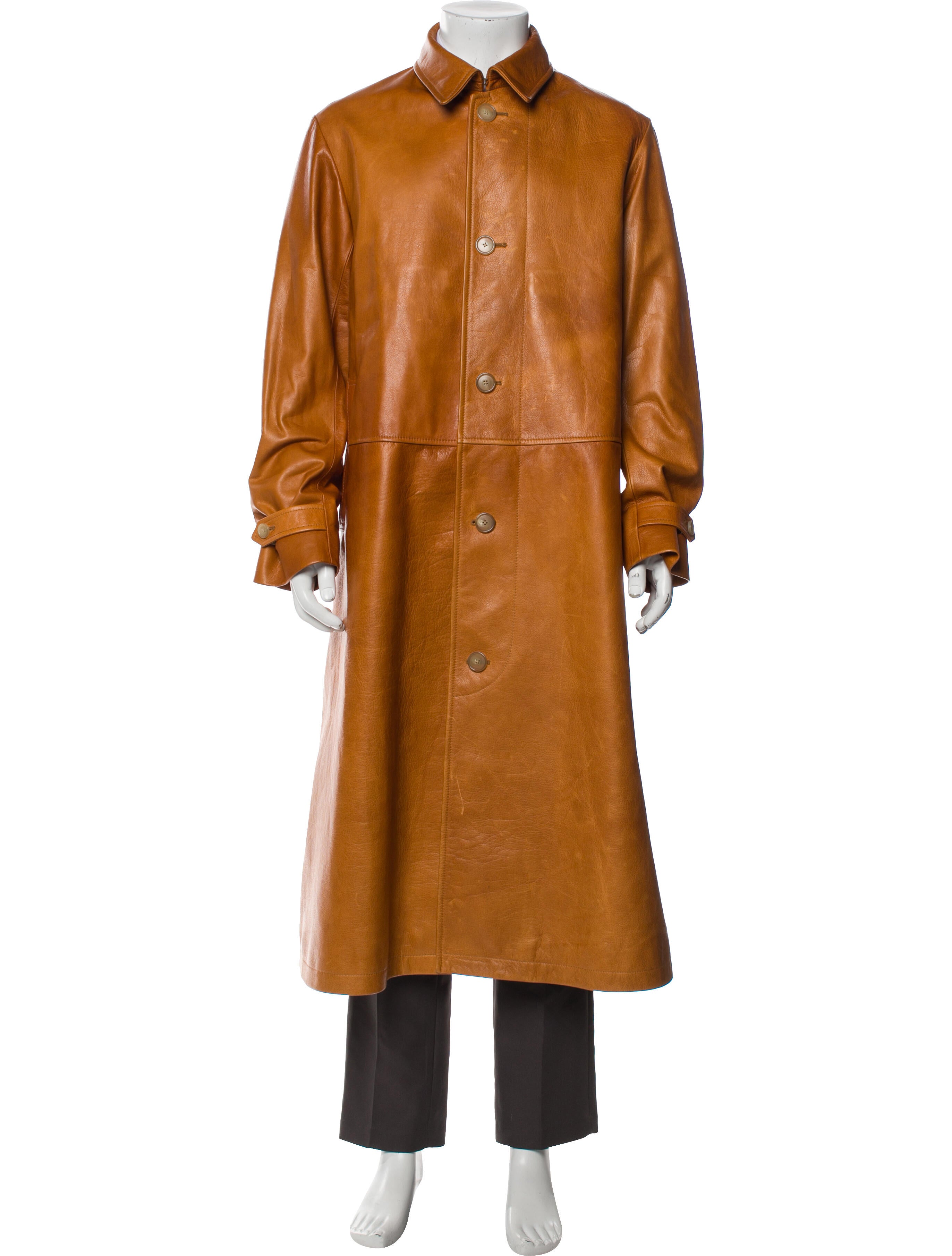 BODE Leather Trench Coat