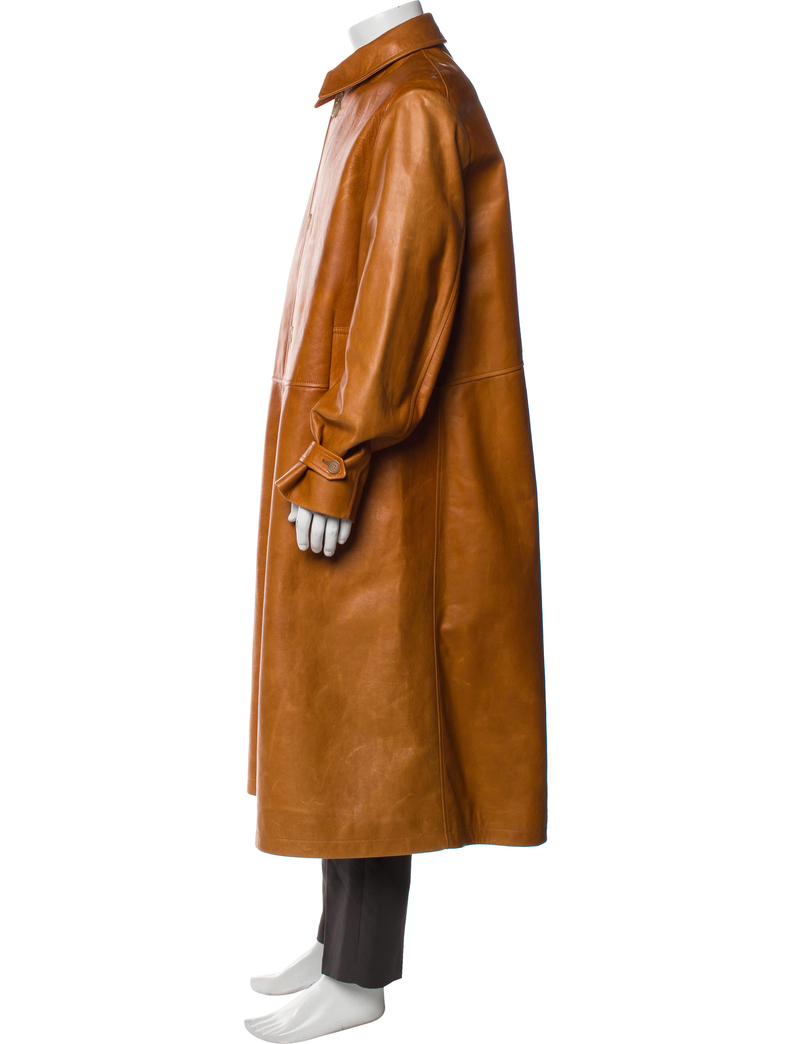 BODE Leather Trench Coat