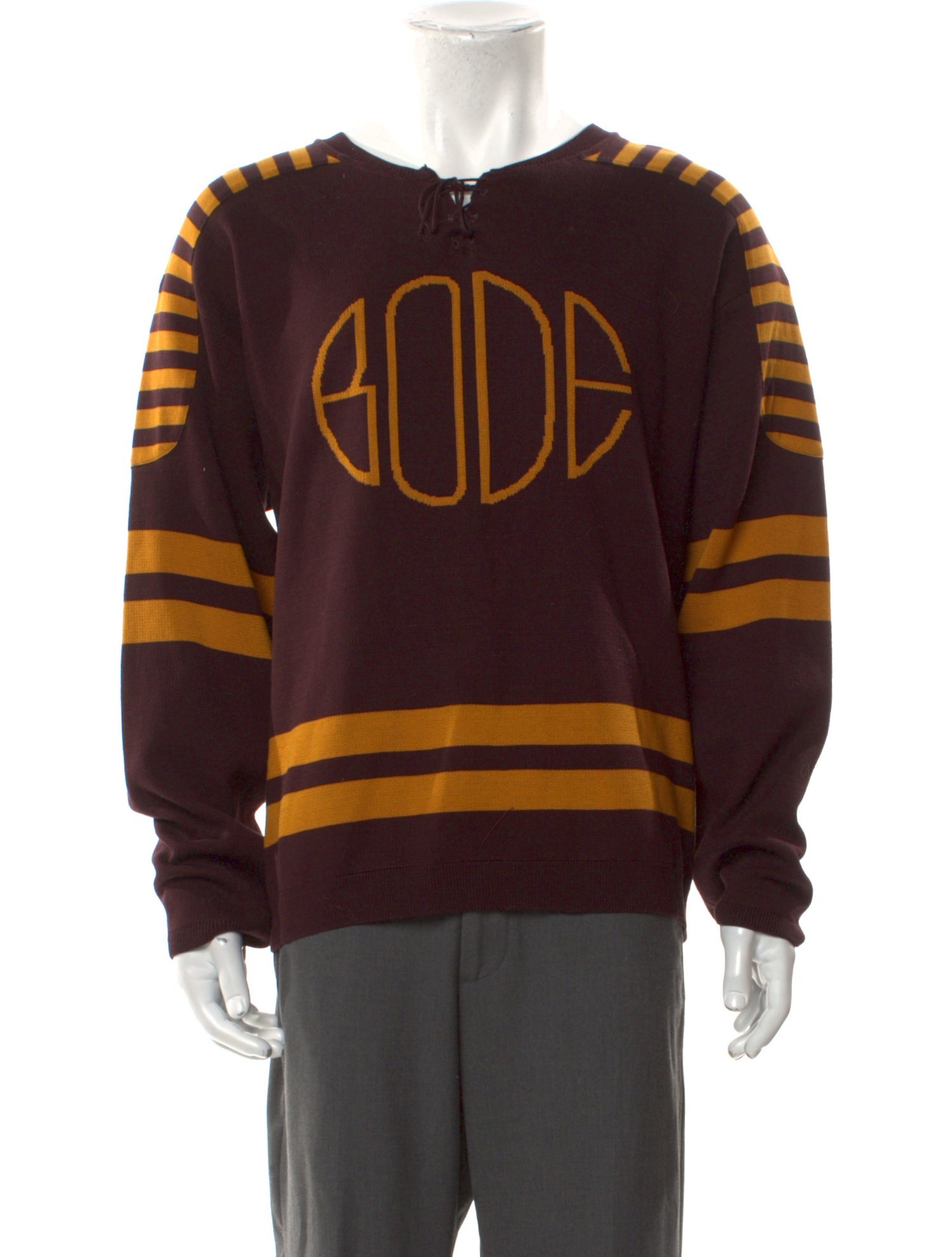 BODE Striped Crew Neck Pullover