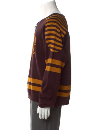 BODE Striped Crew Neck Pullover