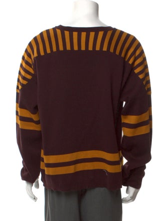 BODE Striped Crew Neck Pullover