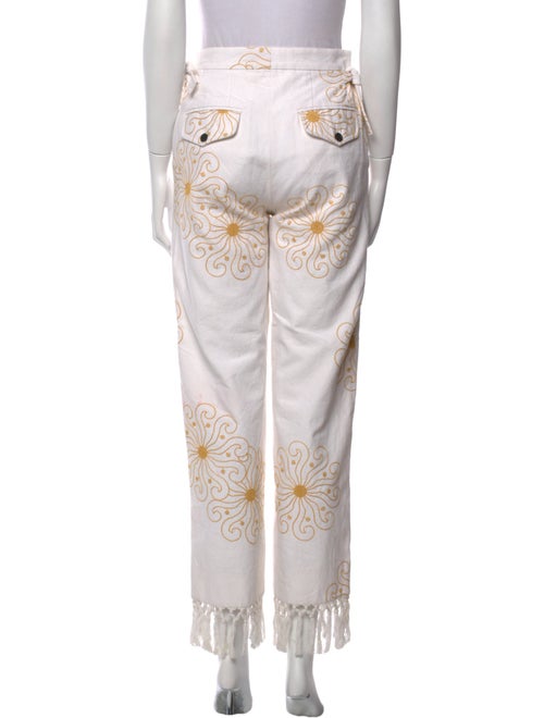 BODE Floral Print Straight Leg Pants