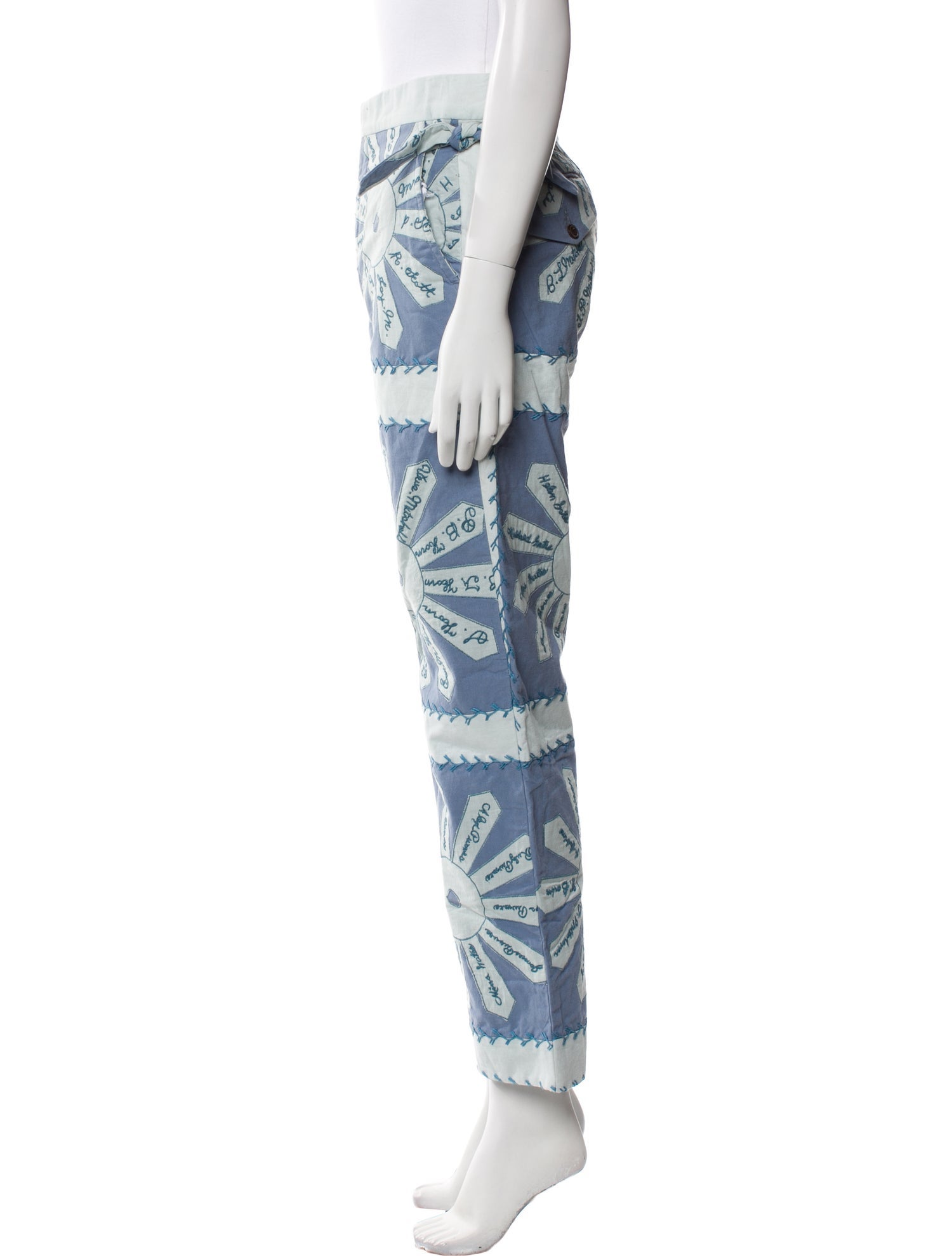 BODE Floral Print Straight Leg Pants