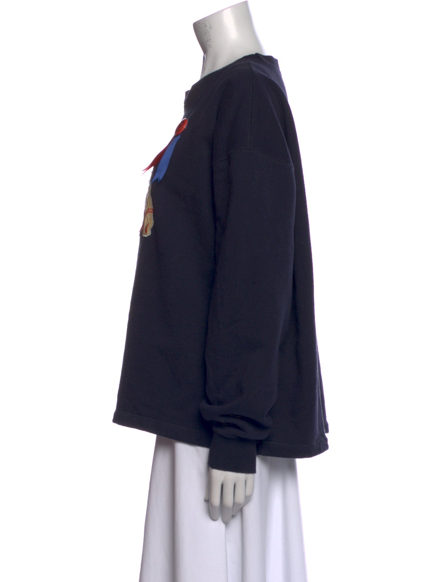 BODE Graphic Print Scoop Neck Sweater