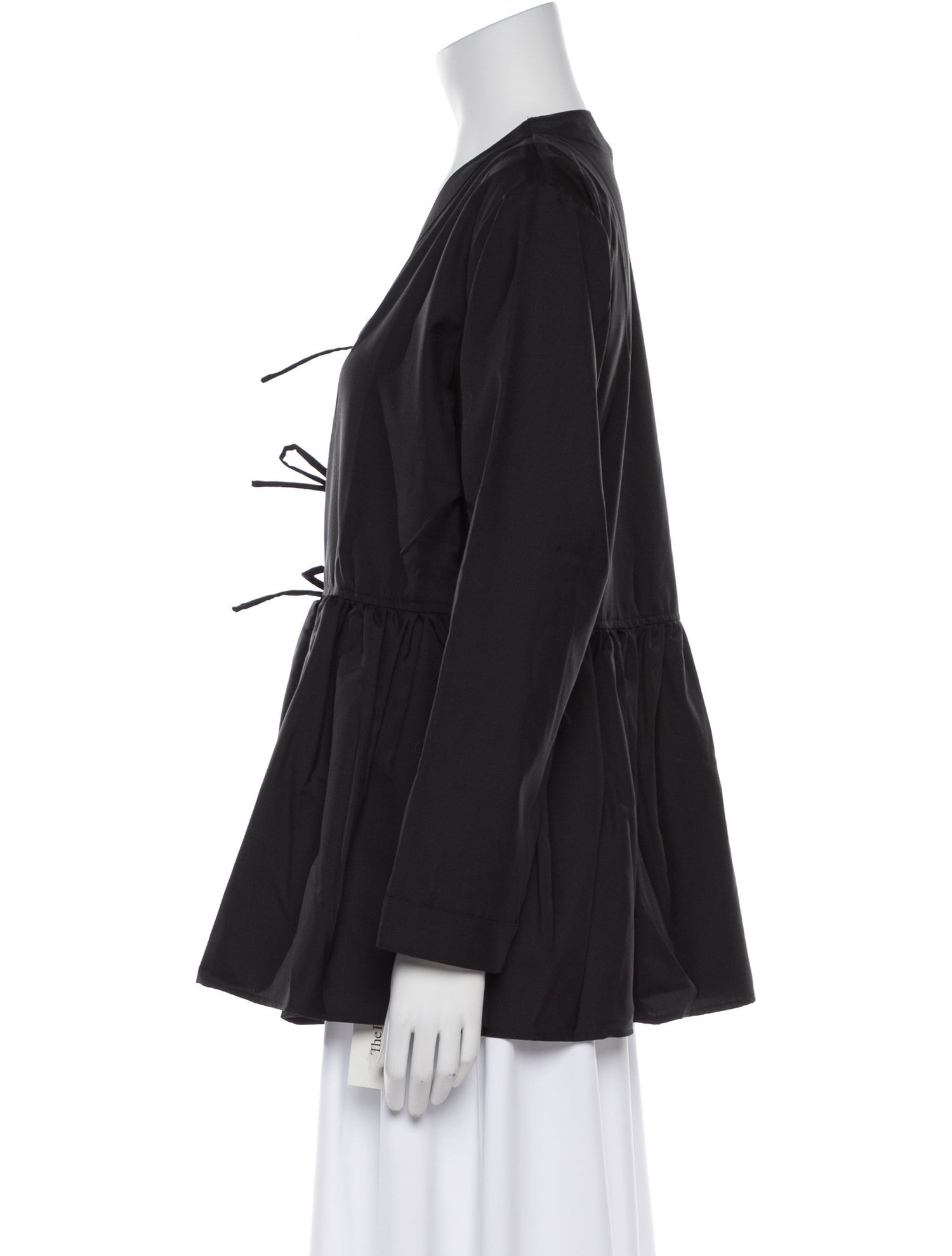 BODE Wool V-Neck Blouse