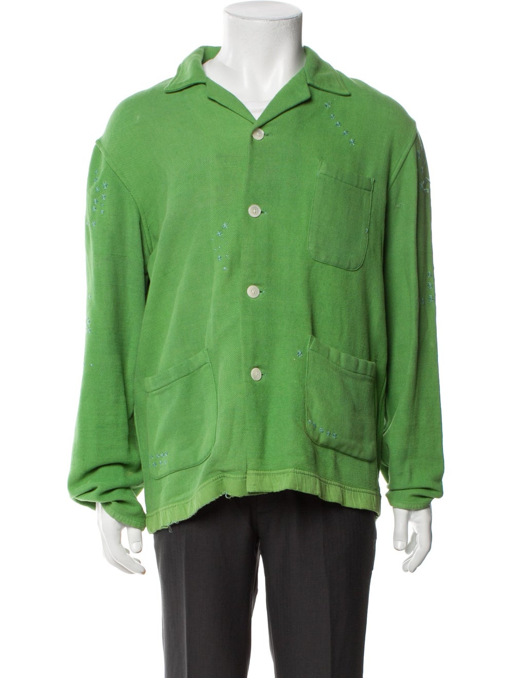 Bode Jacket Green Patch Pockets - image 1