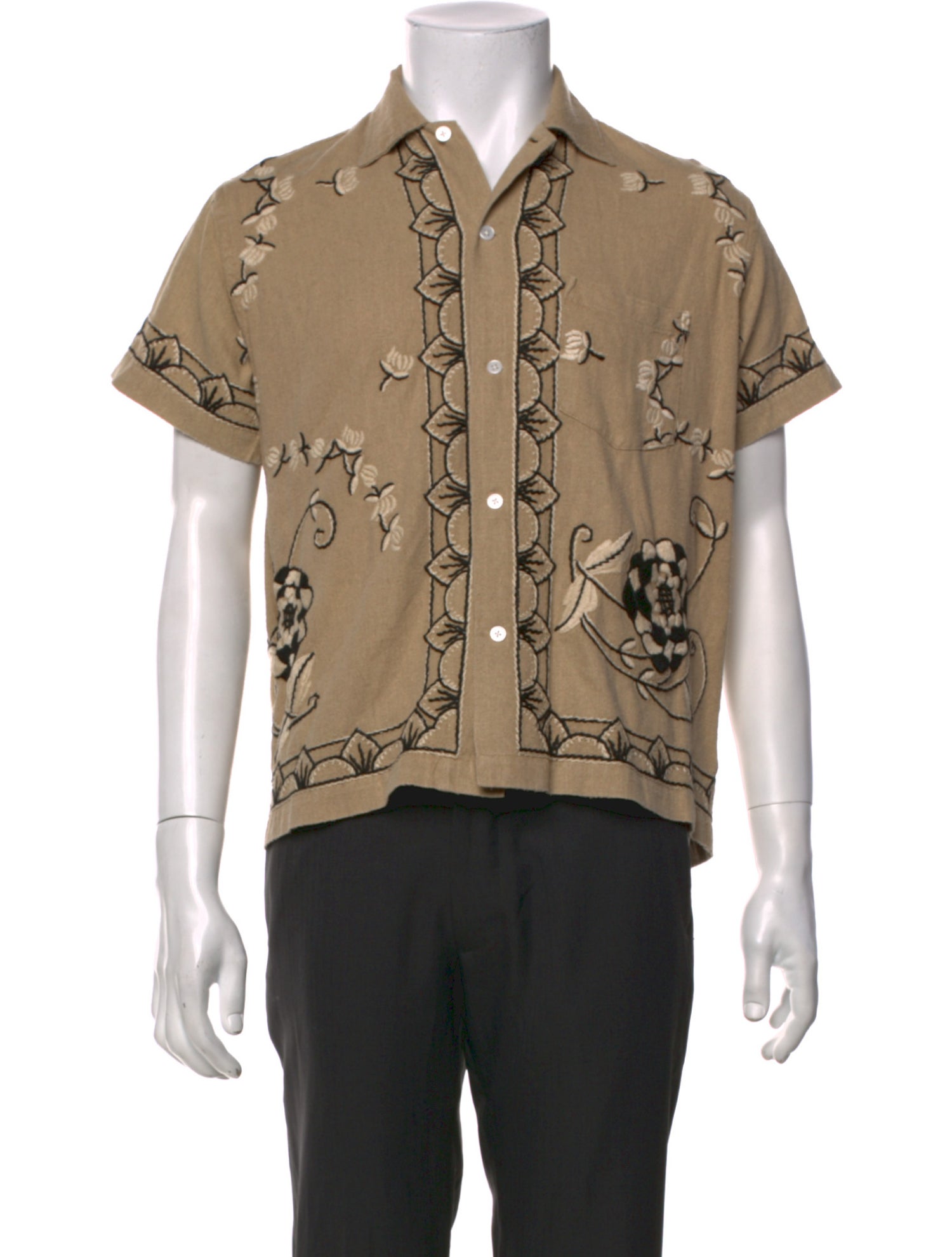 BODE Silk Printed Shirt