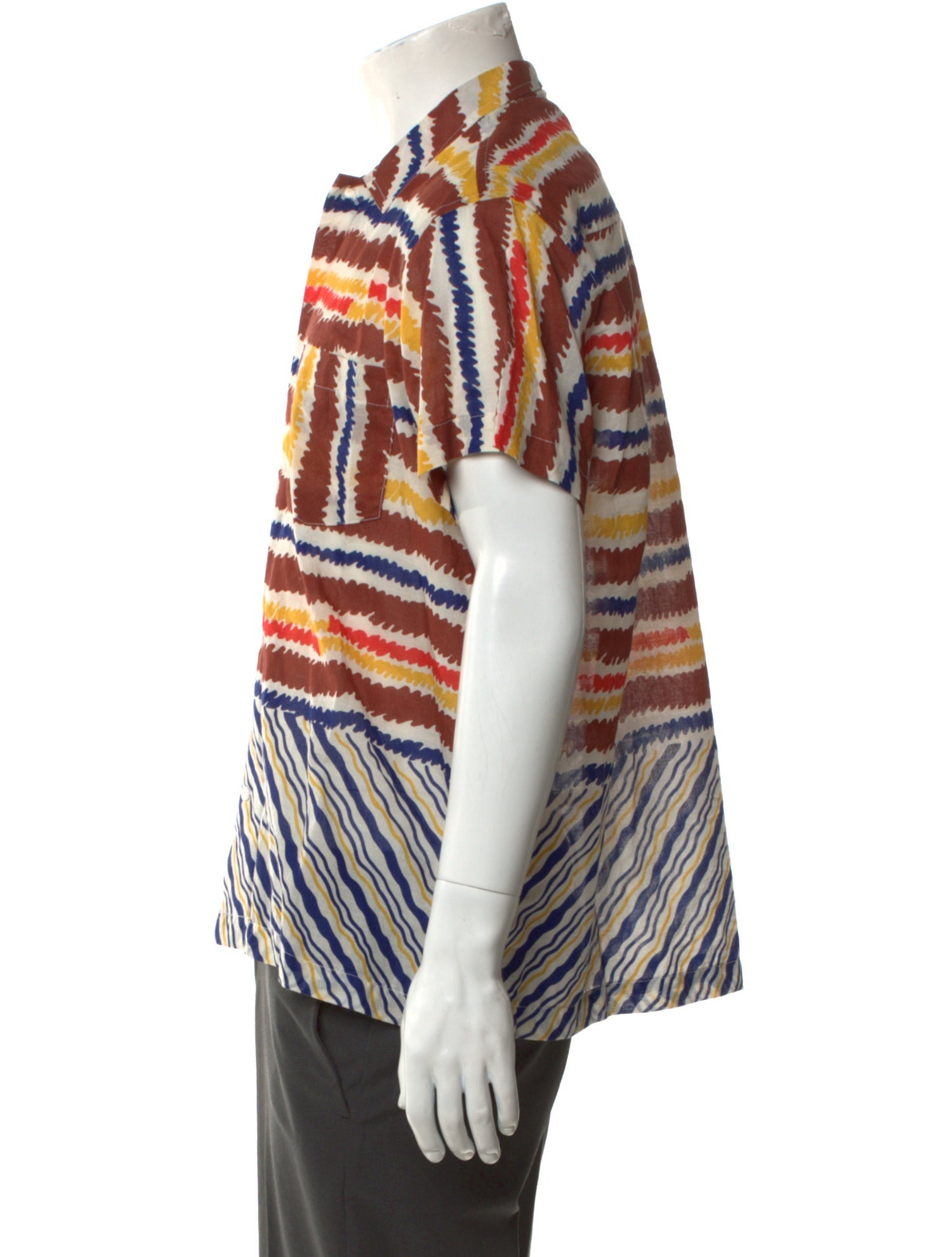 BODE Striped Short Sleeve Shirt