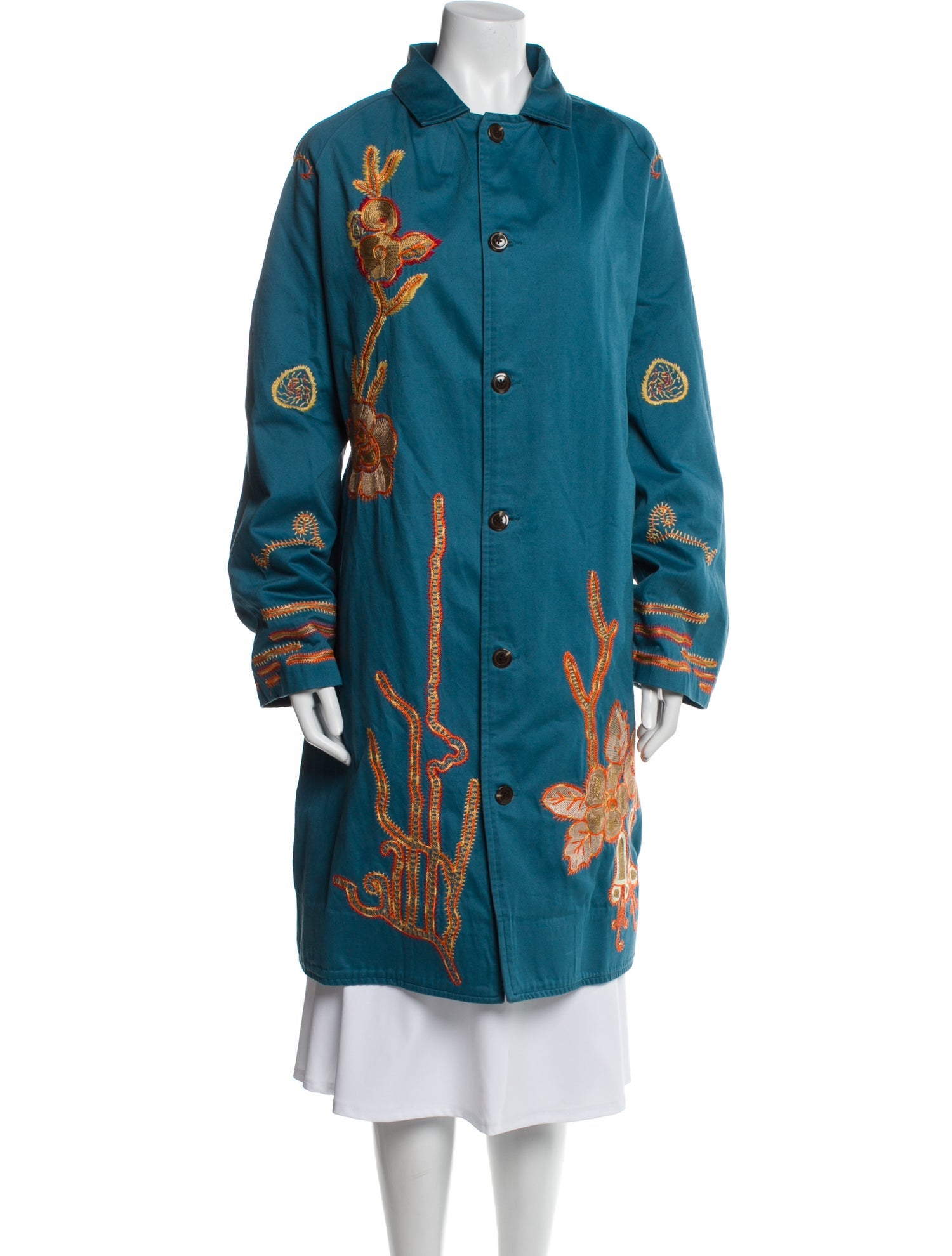 BODE Paisley Print Trench Coat