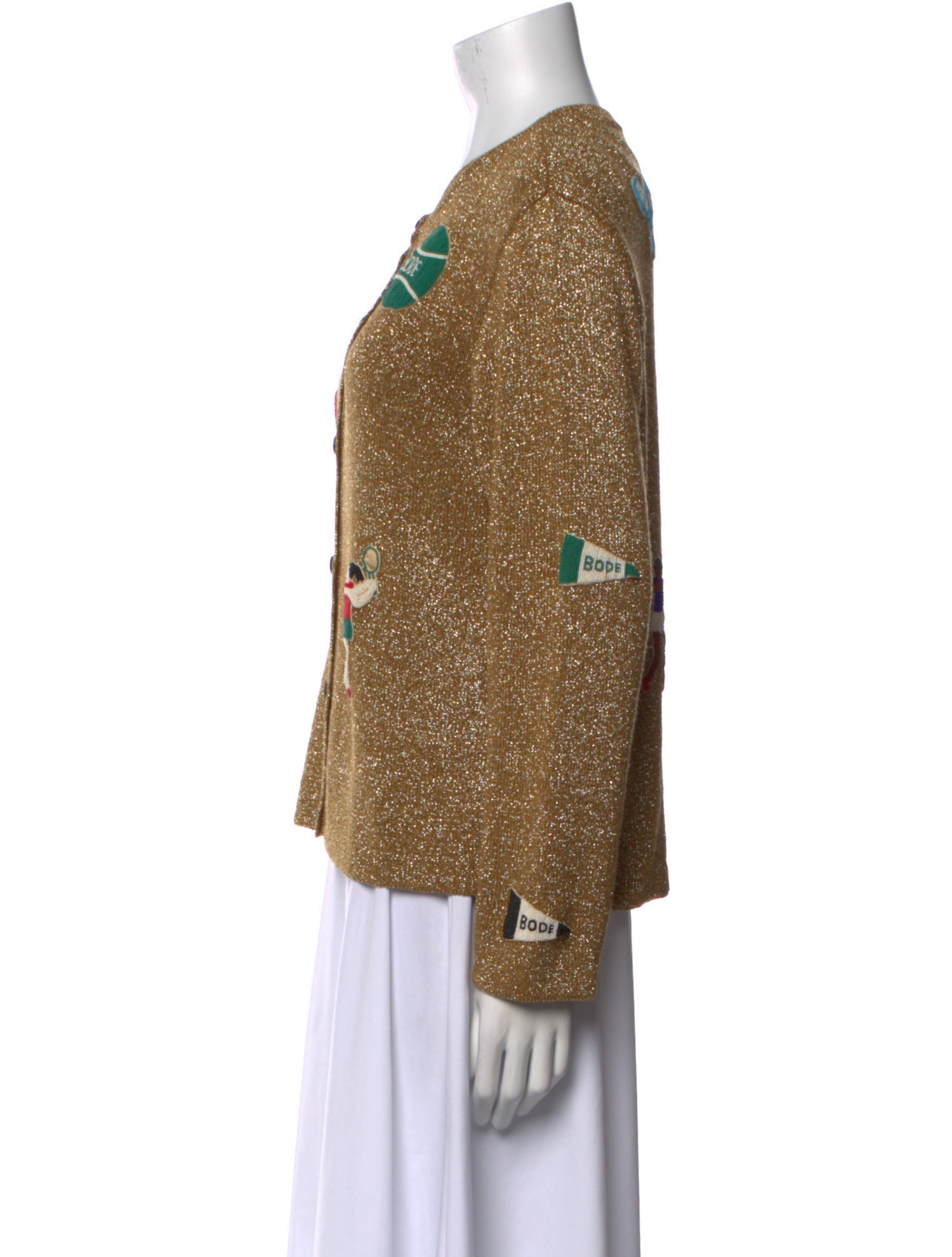 BODE Printed Crew Neck Blouse