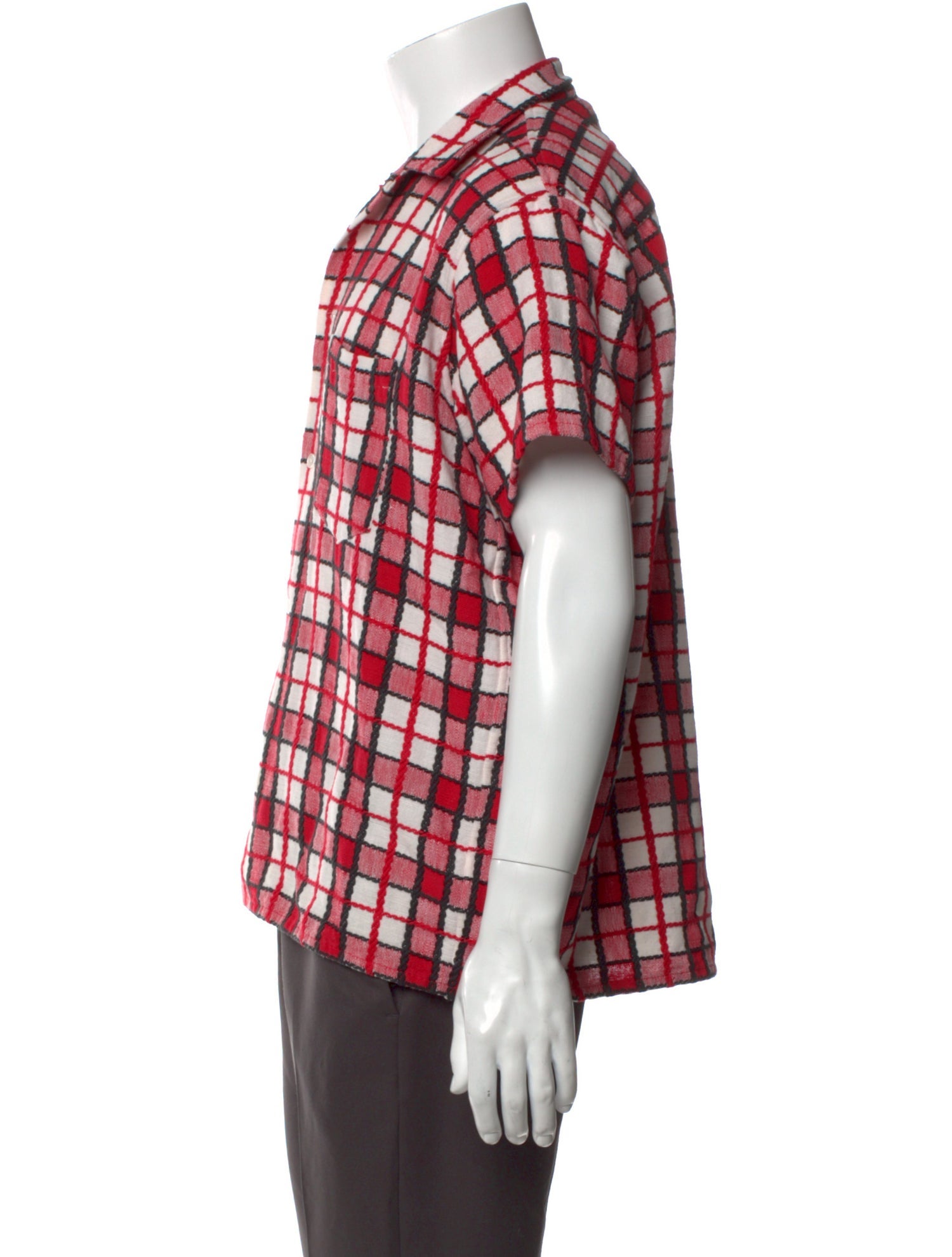 BODE Plaid Print Short Sleeve Shirt w/ Tags