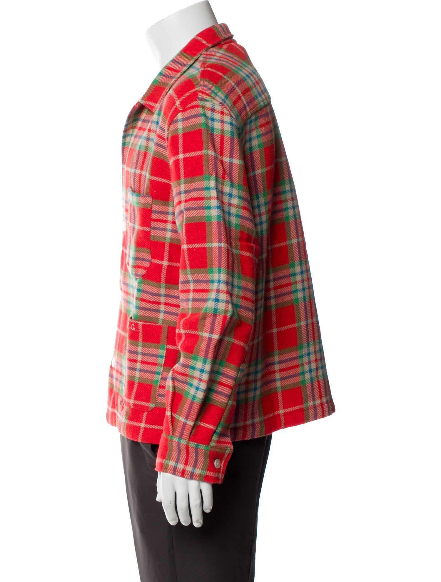 BODE Wool Plaid Print Shirt w/ Tags