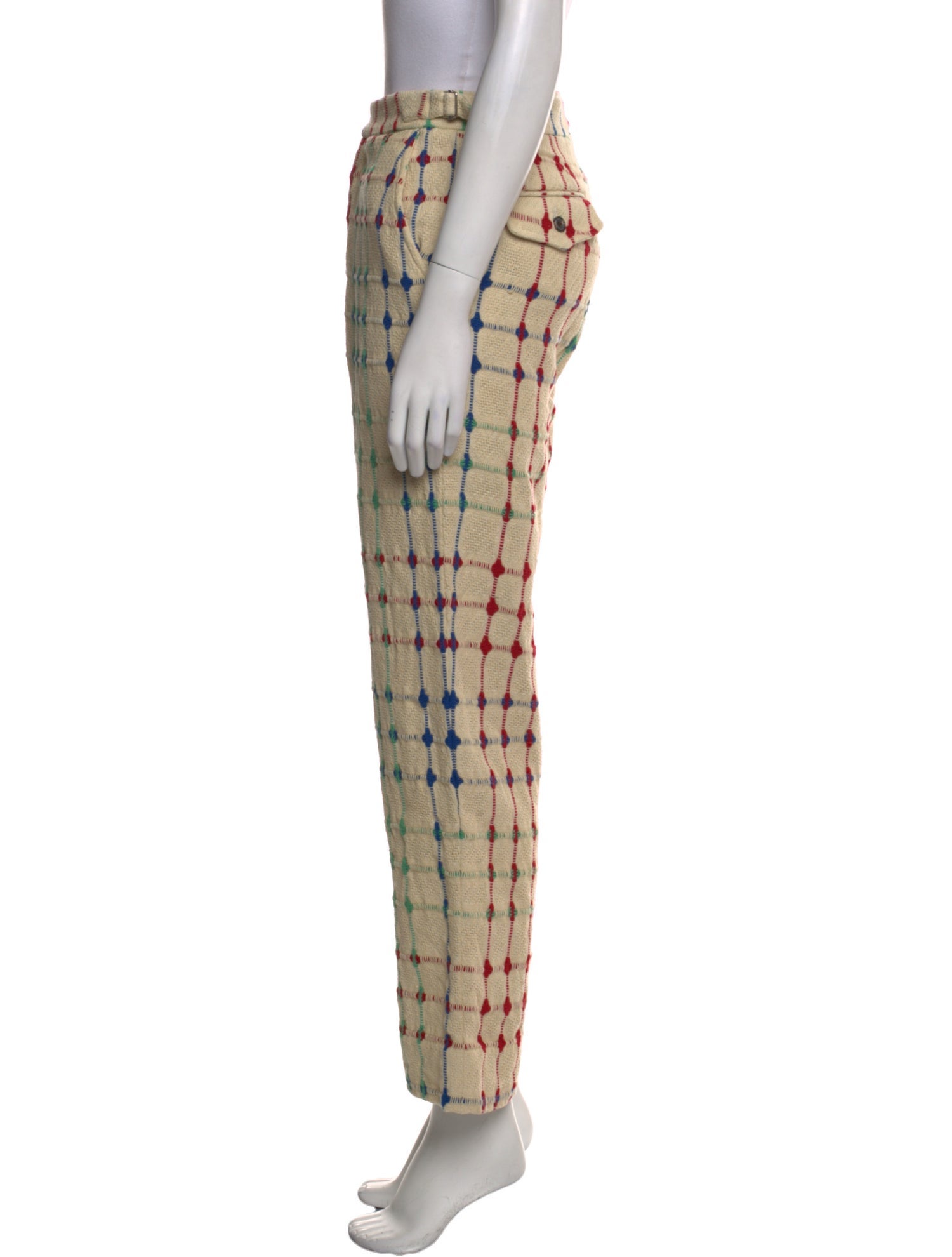 BODE Plaid Print Straight Leg Pants