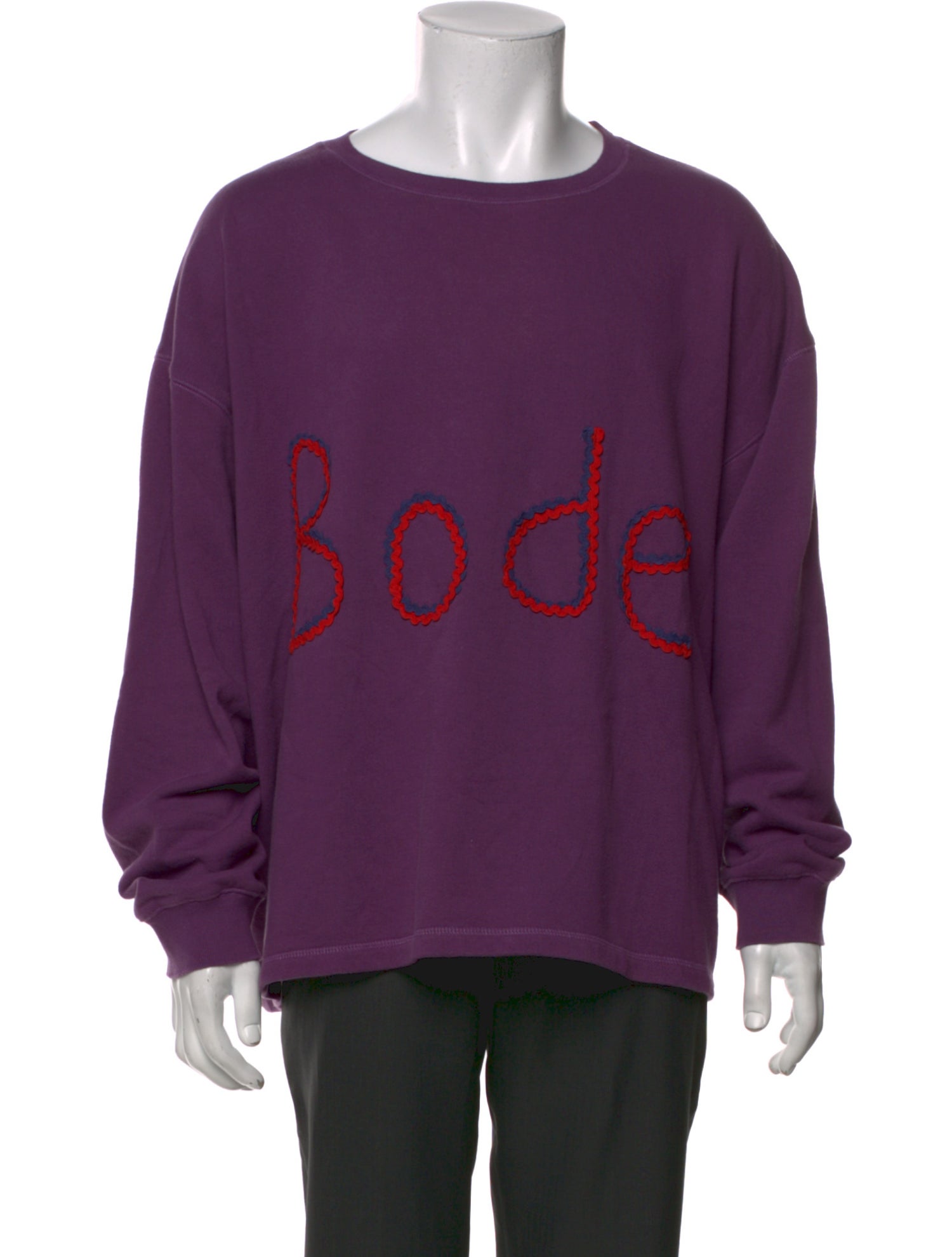 BODE Graphic Print Crew Neck Pullover