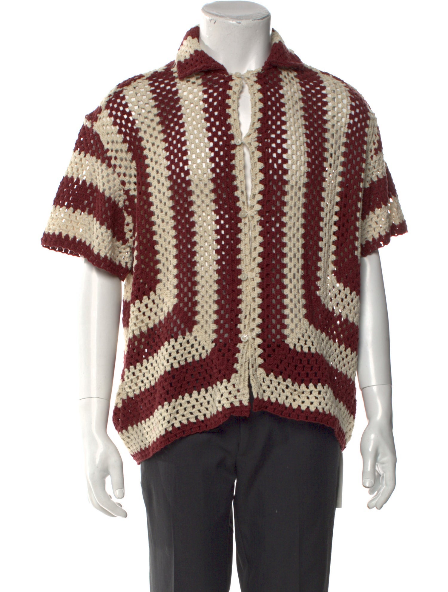 BODE Striped Short Sleeve Shirt