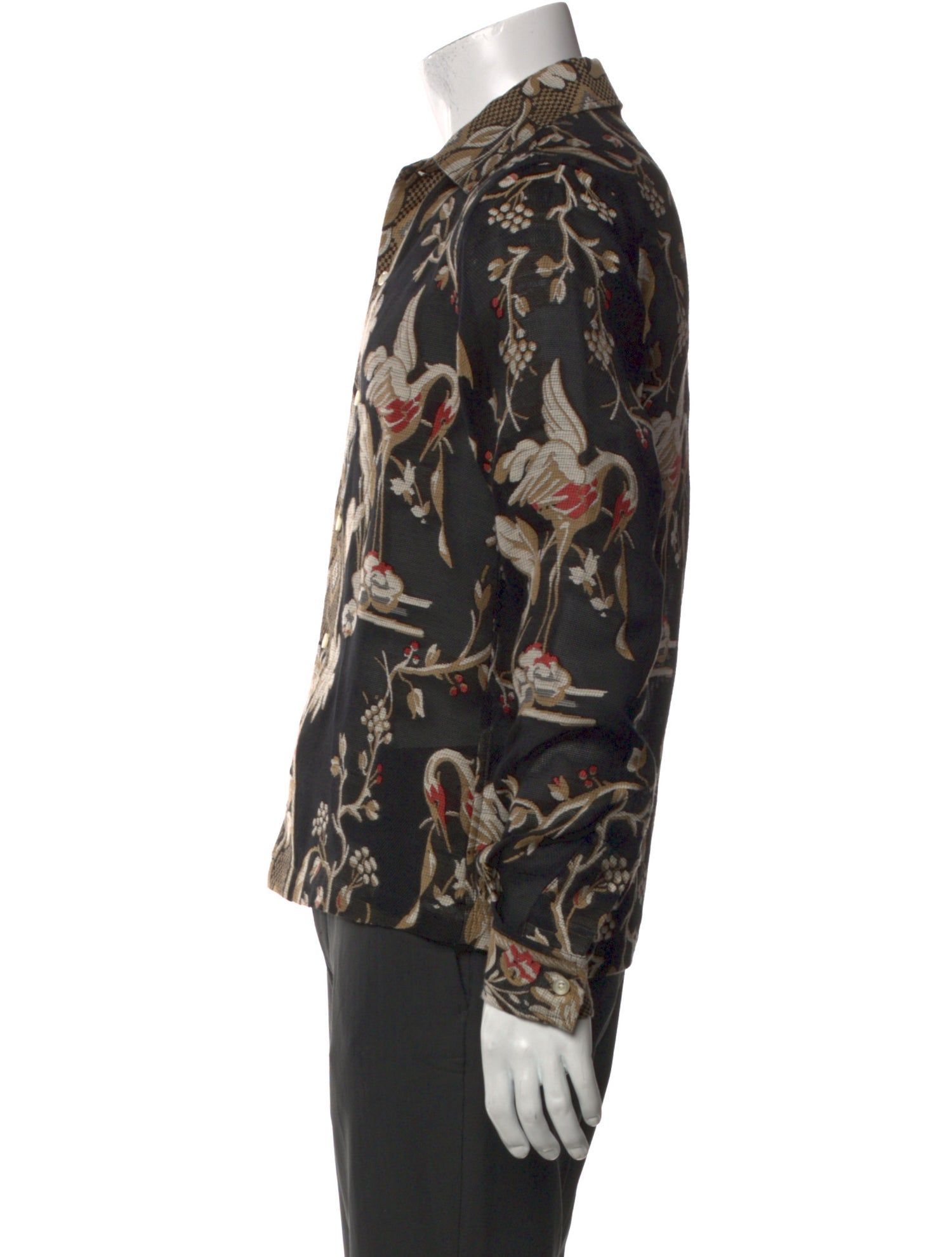 BODE Floral Print Long Sleeve Shirt