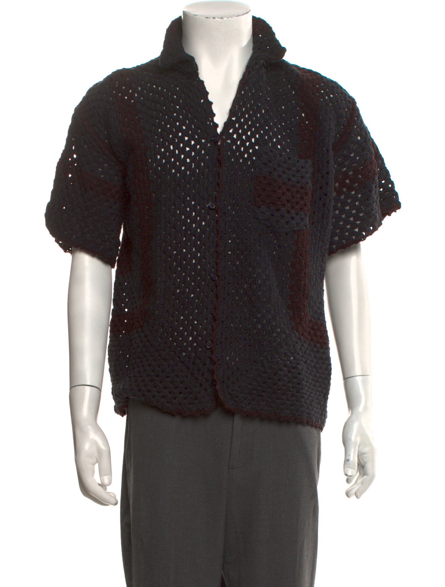 BODE V-Neck Short Sleeve Cardigan