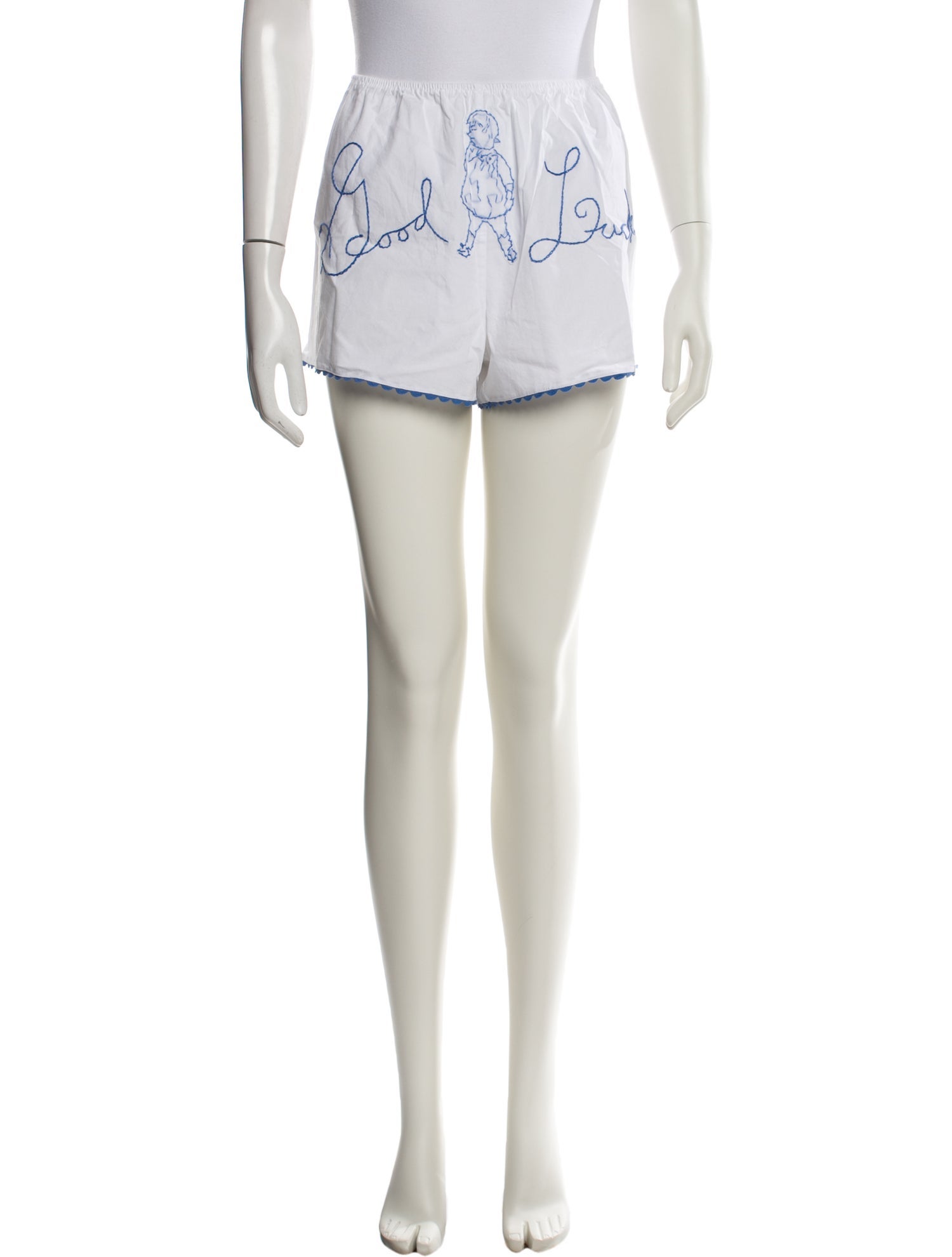 BODE Printed Mini Shorts