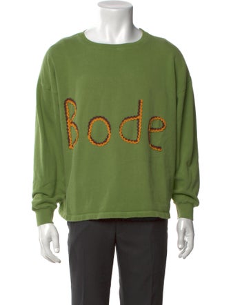 BODE Graphic Print Crew Neck Pullover