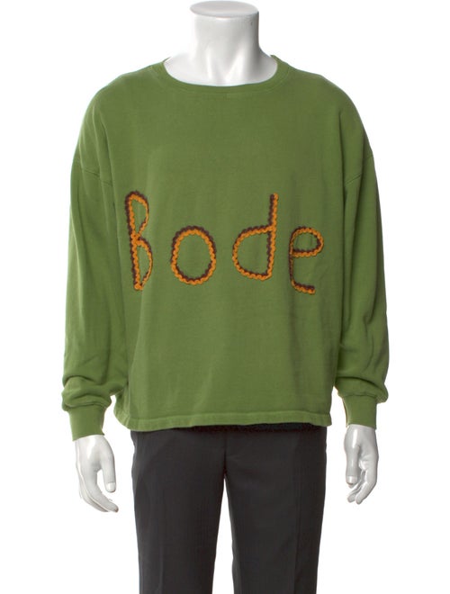 BODE Graphic Print Crew Neck Pullover