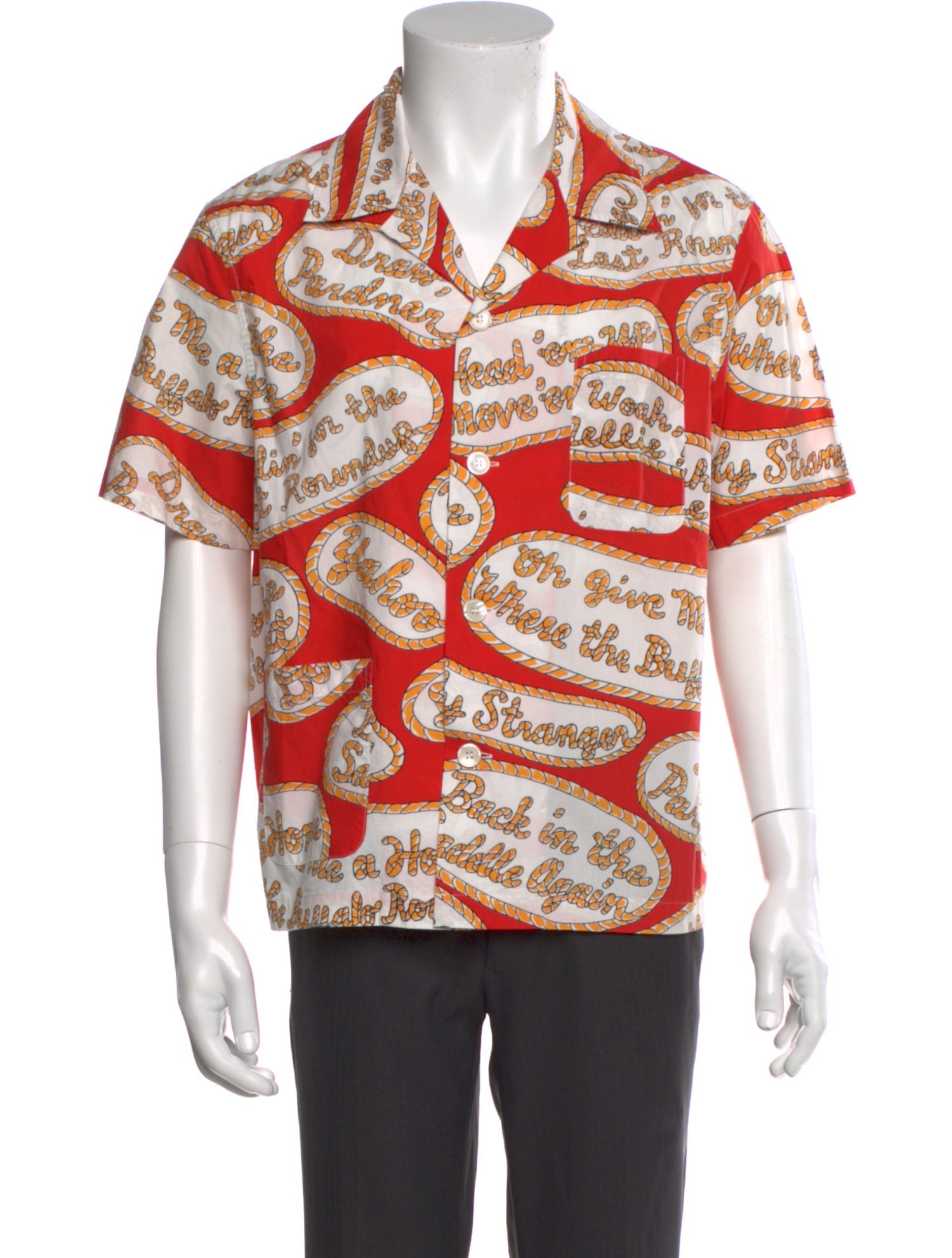 BODE Graphic Print Short Sleeve Shirt